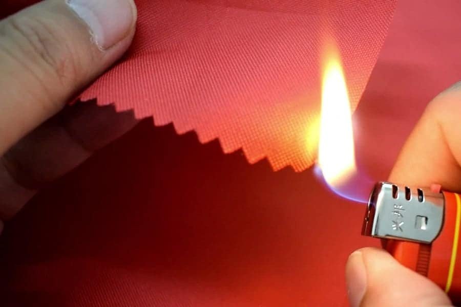 test Flame Retardant fabrics